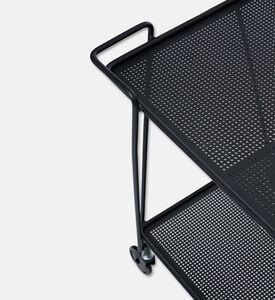 Home Deco and More Horizon Bar Trolly, Black, Packshot View