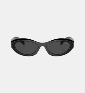 نظارات شمسية بإطار بيضاوي من الأسيتات 55