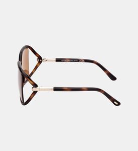 نظارات شمسية مربعة بنقشة صدف السلحفاة 60