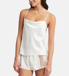 Satin Embroidered Flower Sleepwear Set Satin Embroidered Flower Sleepwear Set