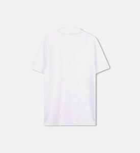 Cotton Pique Chest Logo Short-sleeve Polo Shirt