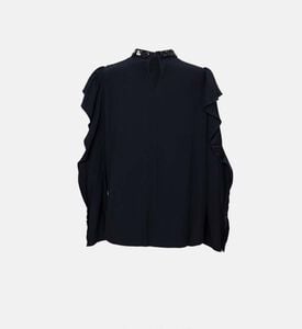Ruffle Detail Long Sleeve Blouse Ruffle Detail Long Sleeve Blouse