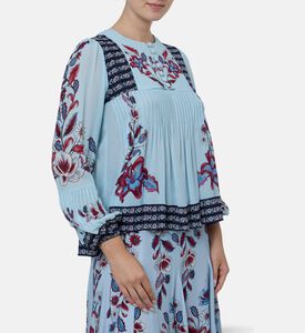 Farm Rio Marcelle Printed Blouse, Model View