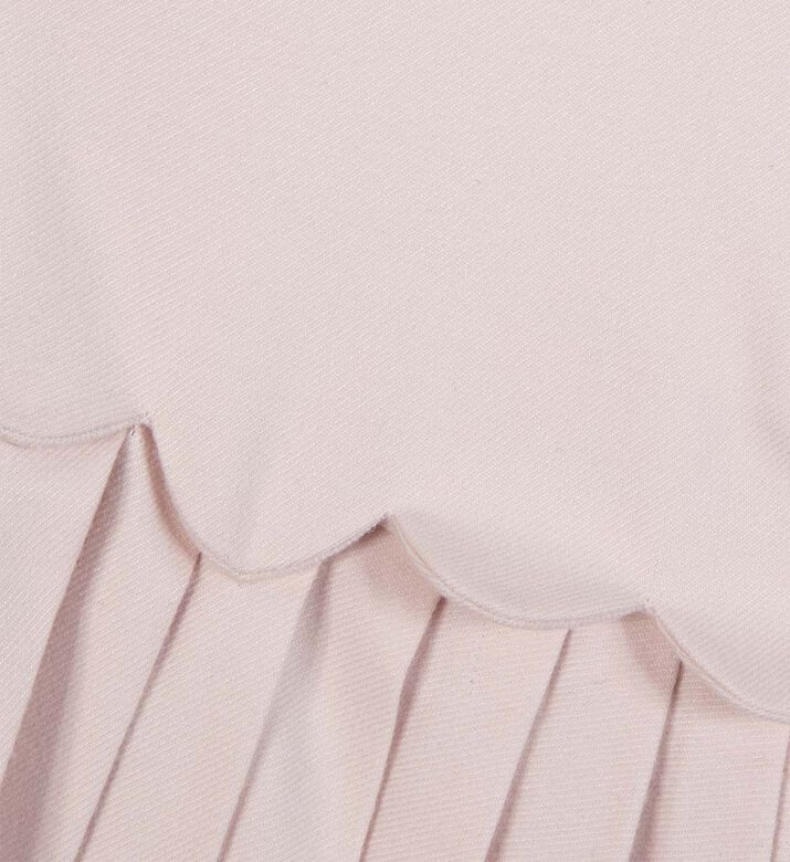 Pleats-detail Long-sleeve Dress
