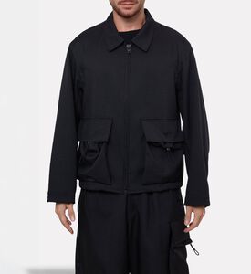 Y-3 Flap Pockets Zip Fastening Shirt, Model View