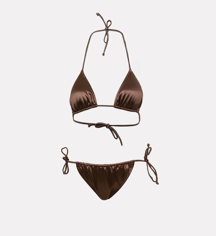 Reborn Shiny Bikini Side Tie Bottom Set, Packshot View