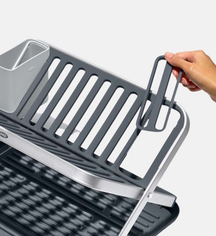Aluminum Fold Flat Dish Rack