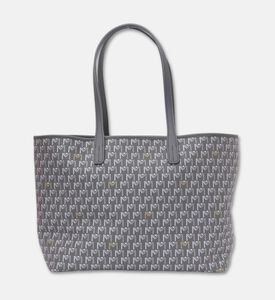 Maya.M Vegan Leather Medium Tote Bag, Grey, Packshot View