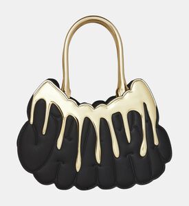 Sprayground Gold Drips Shark Mouth Handbag, Packshot View