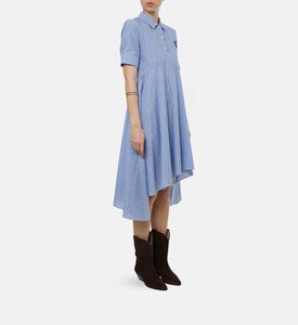 Marni Embroidered Detail Striped Shirt Dress, Model View