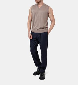 Merino Wool Sleeveless Sweater