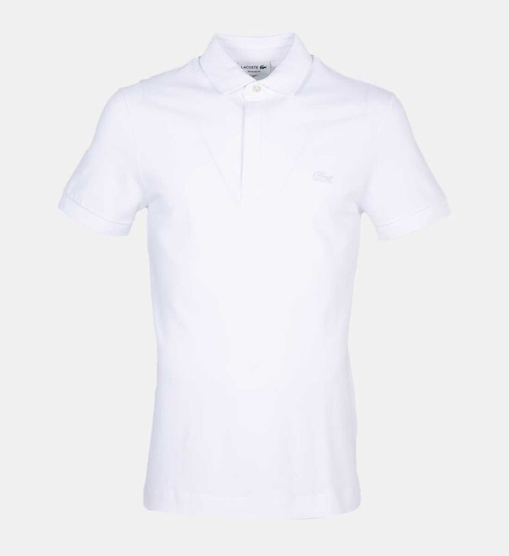 Cotton Ribbed-collar Polo Shirt