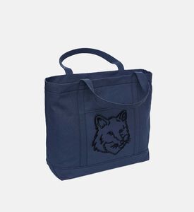 Canvas Tote Bag With Fox Head