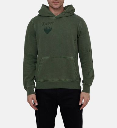 Cotton Tattoo Art-print Sweatshirt