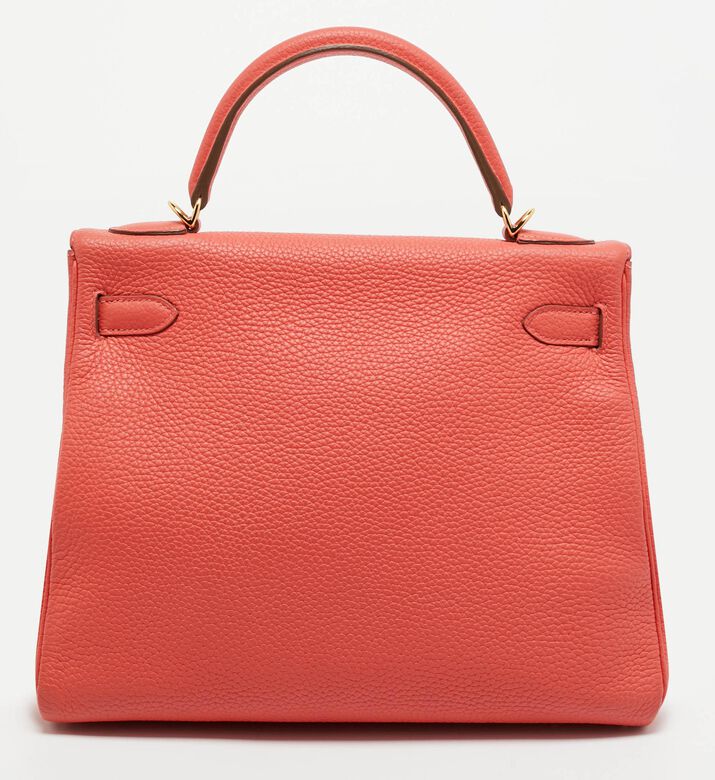 Hermes Preowned Hermes Kelly Leather Retourne Togo Top Handle Bag, Packshot View