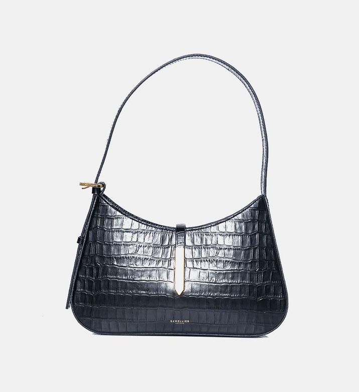 Tokyo Leather Croc-effect Hobo Bag