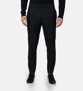 بنطال بساق مستقيمة وحزام مطاطي