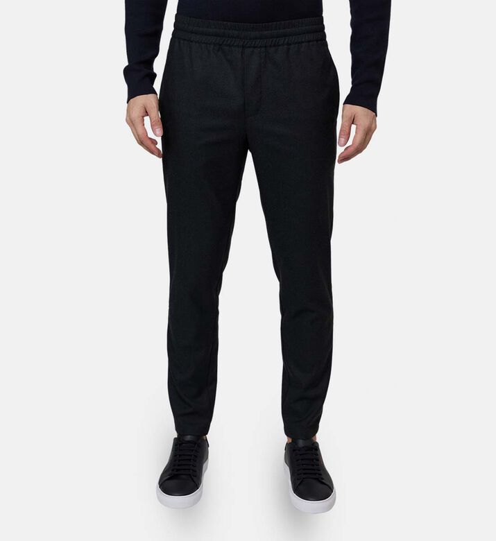 Elasticated Waistband Straight-leg Pants