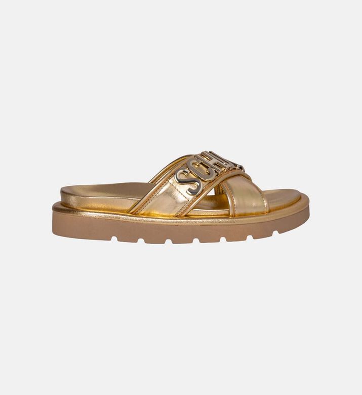 Metallic Platform 3d Logo Slides