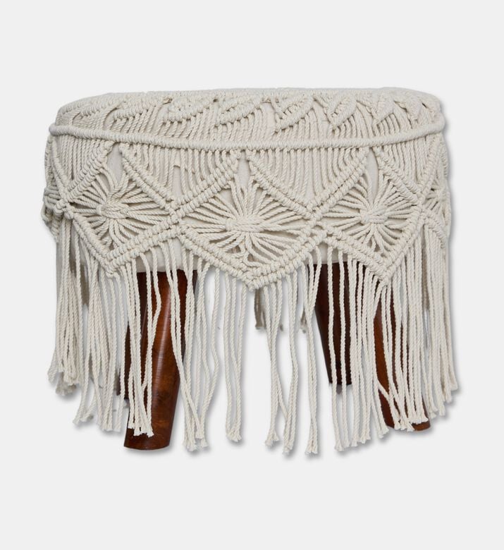 Home Deco and More Loma Hand-knotted Stool, Packshot View