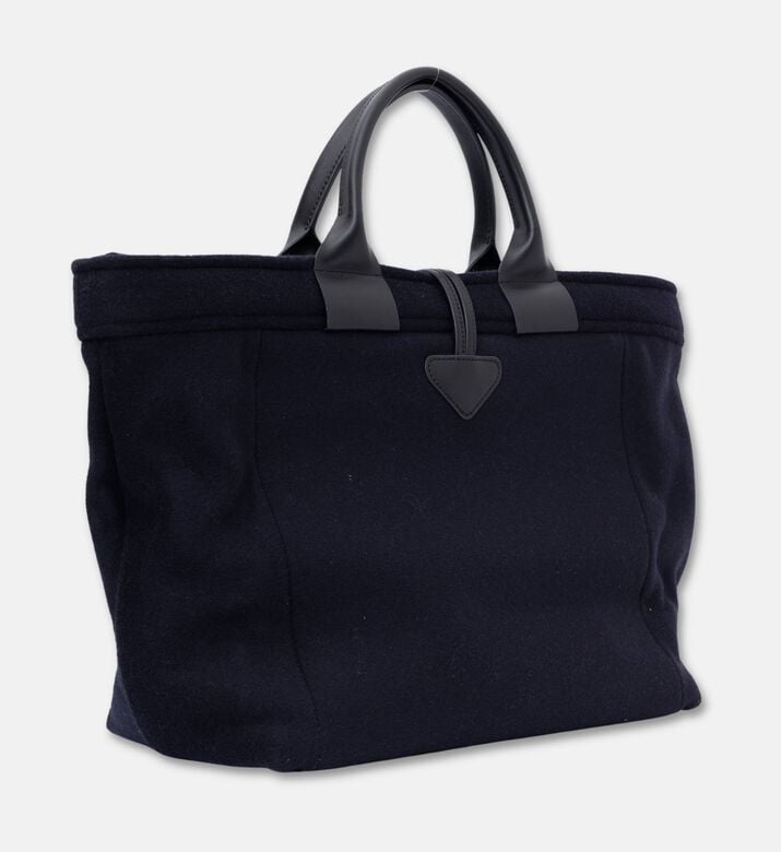 Longchamp Le Roseau Canvas Top Handle Bag, Navy, Packshot View