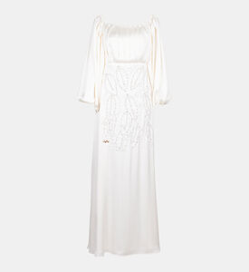 Leaves-design Bustier Gown