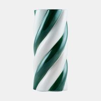 Ceramic Cylindrical Shape Two-tone Vase