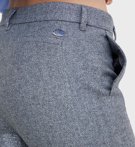 Lurex Wide Legs Uniform Trousers