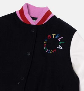 سترة جيرسي بأزرار بشعار الماركة