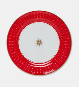 Imperial Gold Star Motif Bold Rim Circular Plate, Packshot View