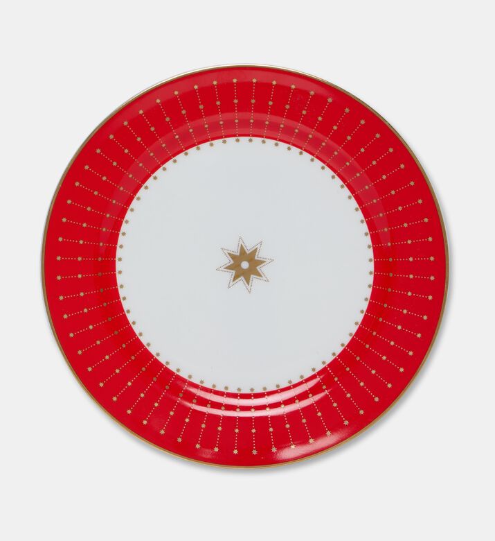 Imperial Gold Star Motif Bold Rim Circular Plate, Packshot View