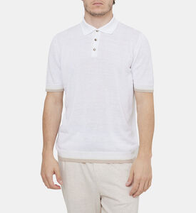 بولو كريب بخيوط قطن وكتان