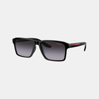 Acetate Rectangular Stripe Design Sunglasses 58