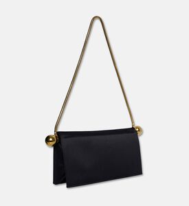 Stephane Rolland Pop Up Silk Satin Shoulder Bag, Black, Packshot View