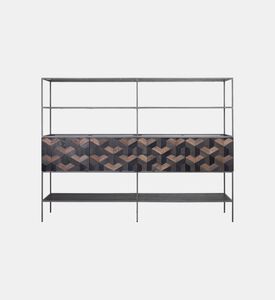 Illusion Oak Veneer Buffet Table