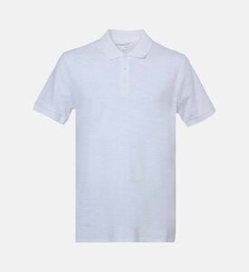 Vince Button Placket Short-sleeve Polo, White, Xl, Packshot View