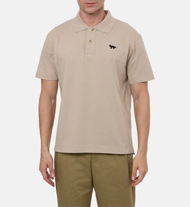 Maison Kitsune Fox-embroidery Polo Shirt, Model View