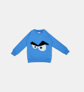 سويت شيرت بياقة مستديرة بعيون غاضبة