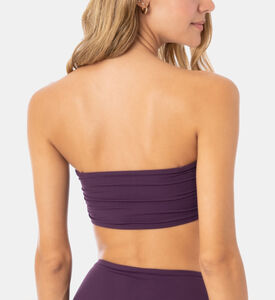 Dark Grape Bandy Bandeau Bikini Top
