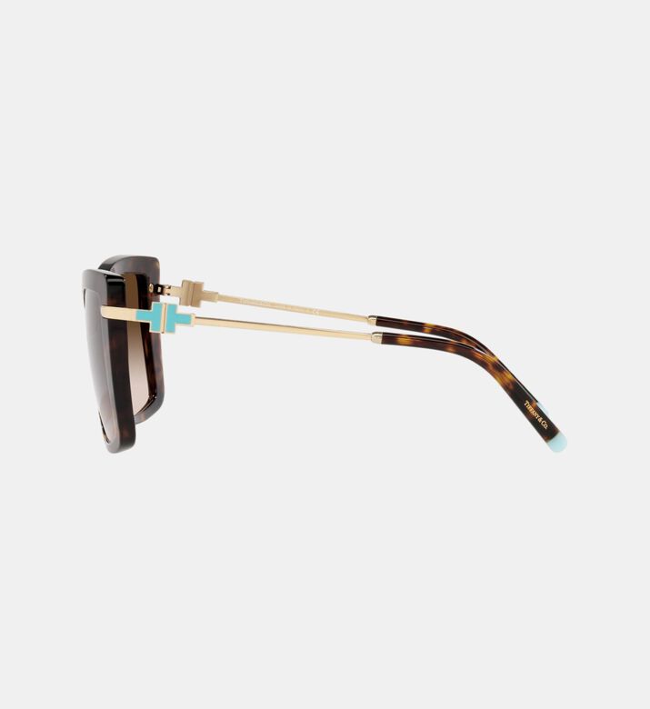 Square Tortoiseshell Pattern Sunglasses 54
