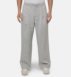 Lacoste Wide-leg Textured Trousers, Model View