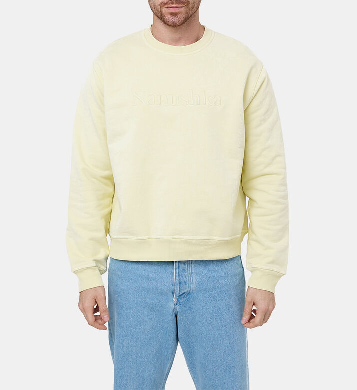 سويت شيرت ريمي مطرز بشعار سويت شيرت ريمي مطرز بشعار