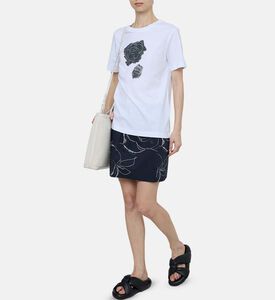 Rose Print Cotton T-shirt