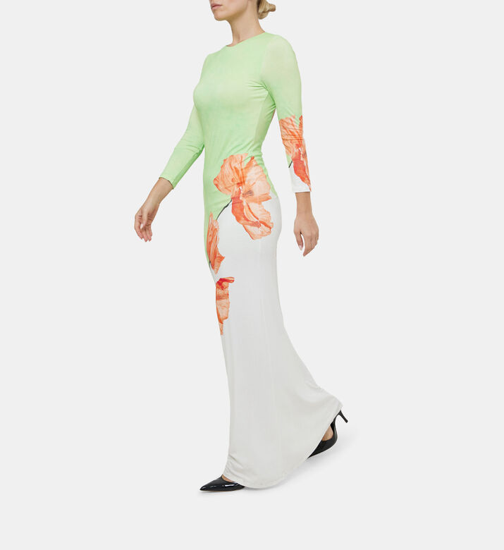 Delora Open Back Crewneck Maxi Dress Delora Open Back Crewneck Maxi Dress