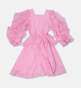 Poca and Poca Ruffle Long-sleeve Flared Dress, Packshot View
