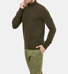 كنزة ناشرول محبوكة بياقة عالية