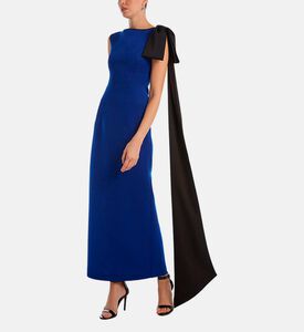 فستان غريس بدون أكمام بعقدة