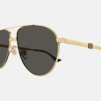 Metal Aviator-inspired Sunglasses 59