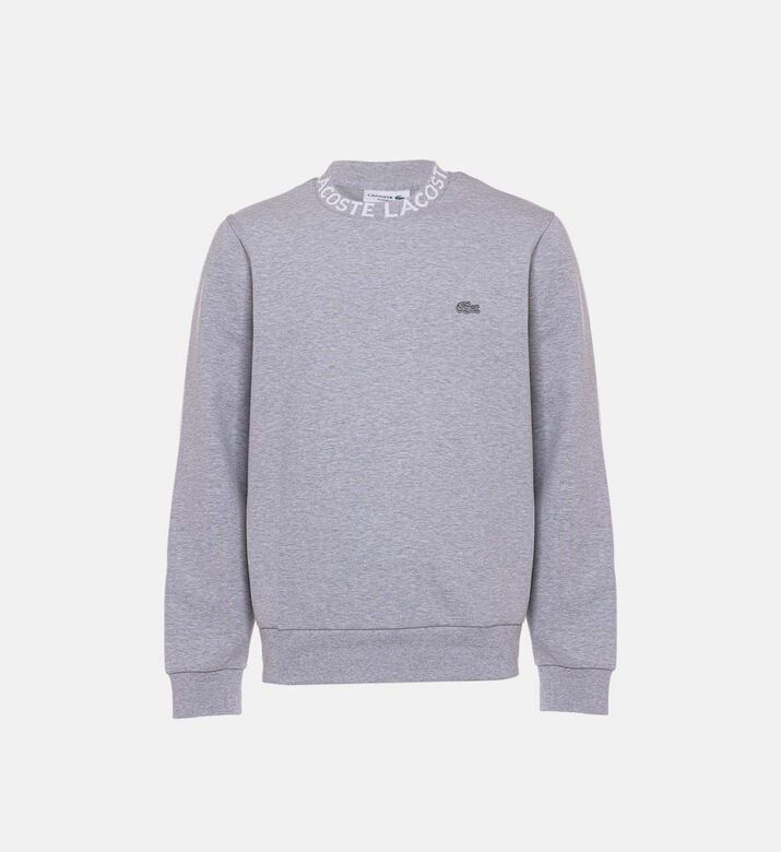 Logo Jacquard Collar Double Face Sweatshirt