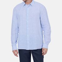 Linen Stripped Button-down Shirt